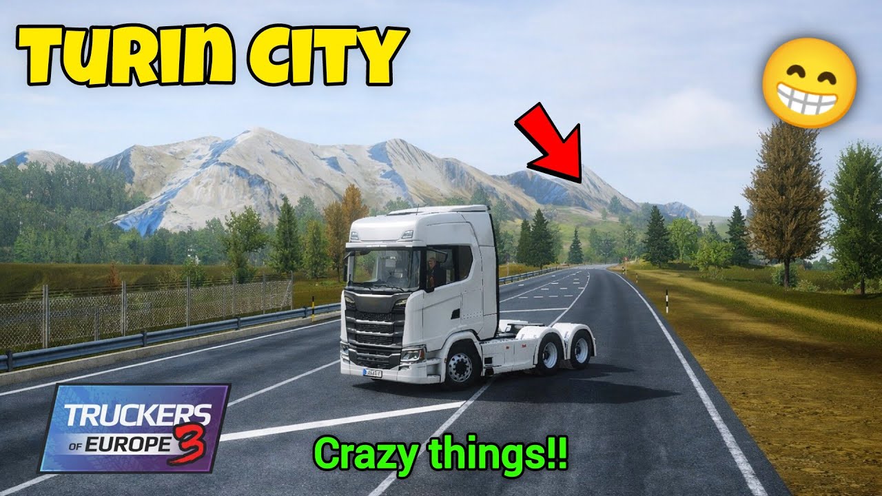 Лучшие смешные моменты 🤣 Исследование Турина | Truckers of Europe 3 TOE3 0.7.64
