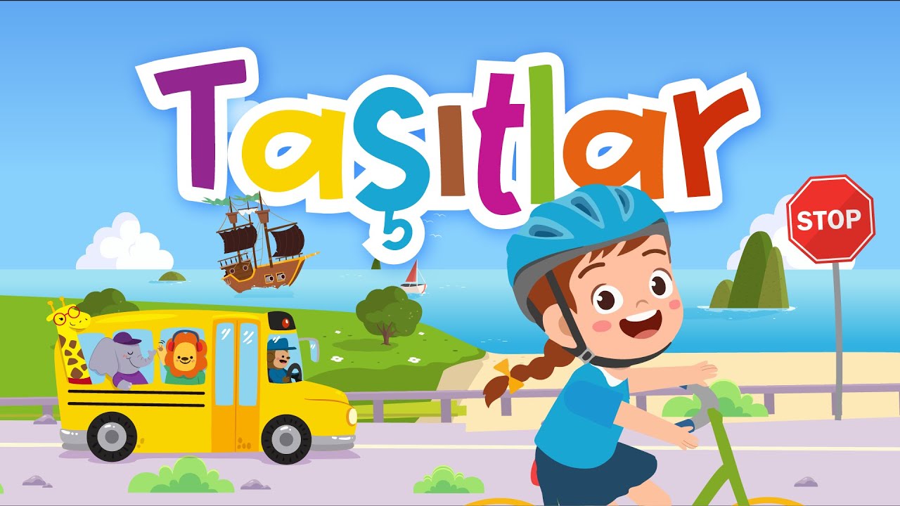 Taşıtlar Şarkısı (YENİ) - Arabaya Binelim - Taşıtları &Ouml;ğreniyorum - Tombik Panda