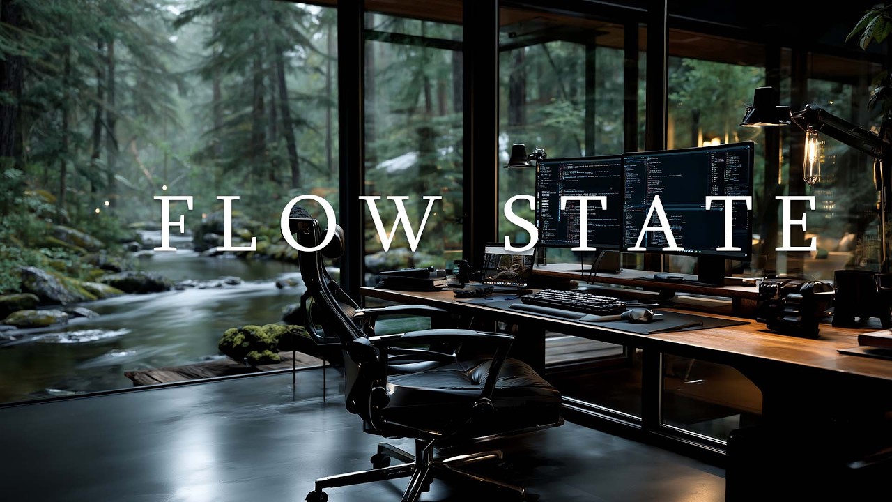 FLOW STATE Forest Cabin | Relaxing Cozy Office for Work & Uninterrupted Focus