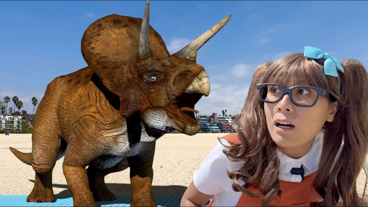 Dinosaurs for Kids | Soso's Dinosaurs Toys Become Alive On The Beach