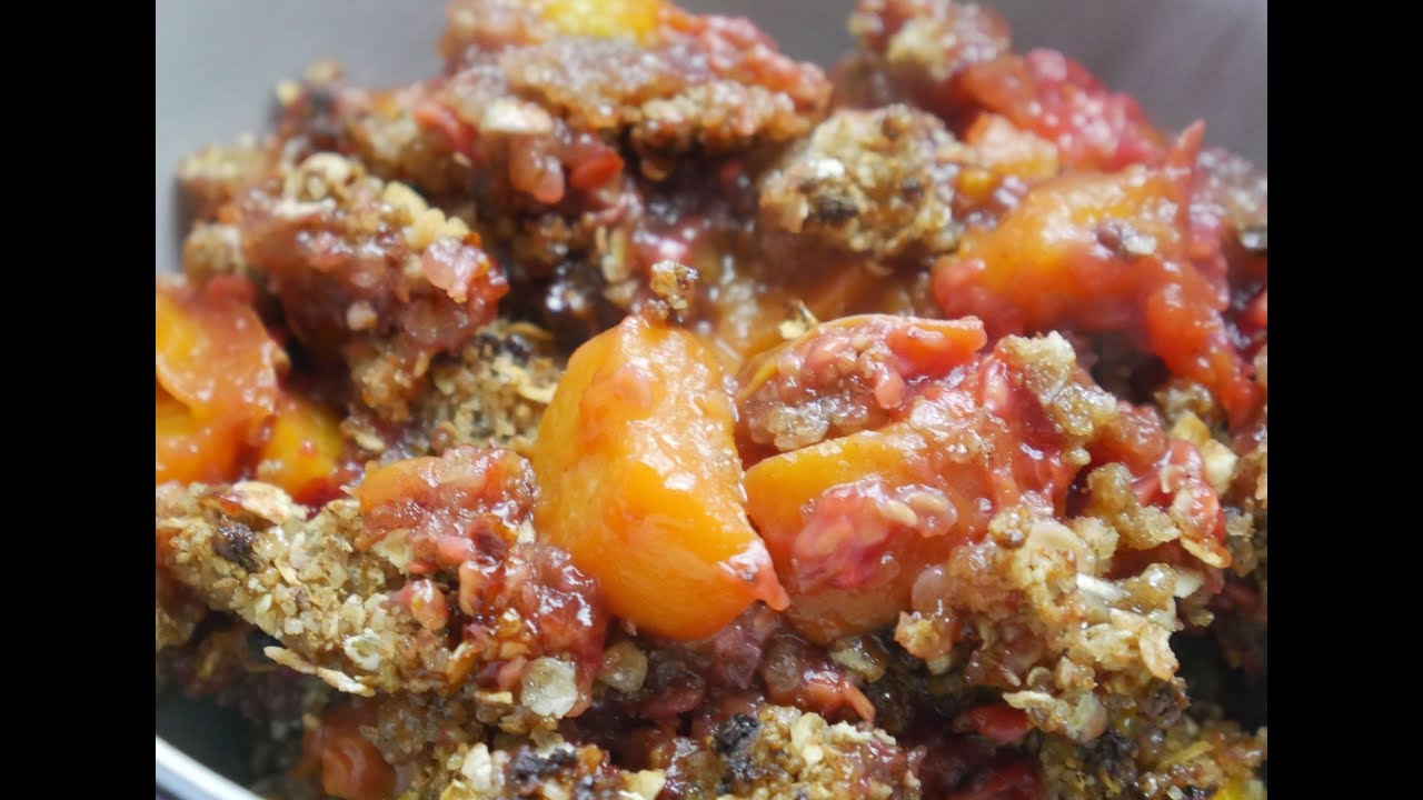 Peach-Raspberry Crisp