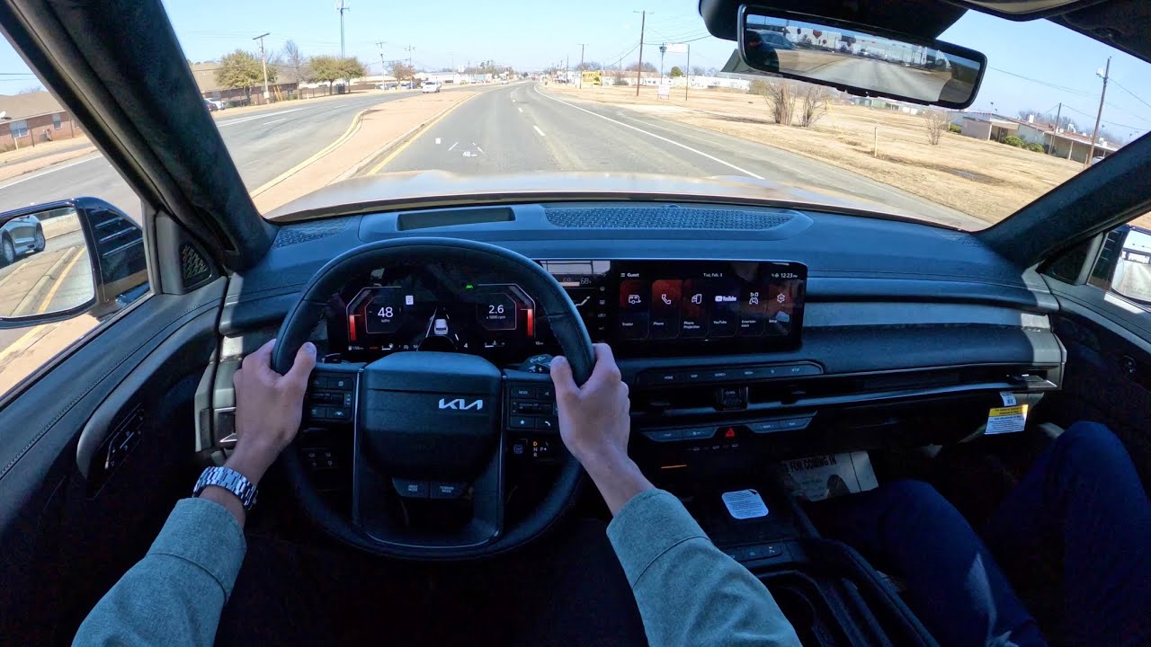 Тест-драйв Kia Telluride X-Pro SX Prestige 2027 года — от первого лица.