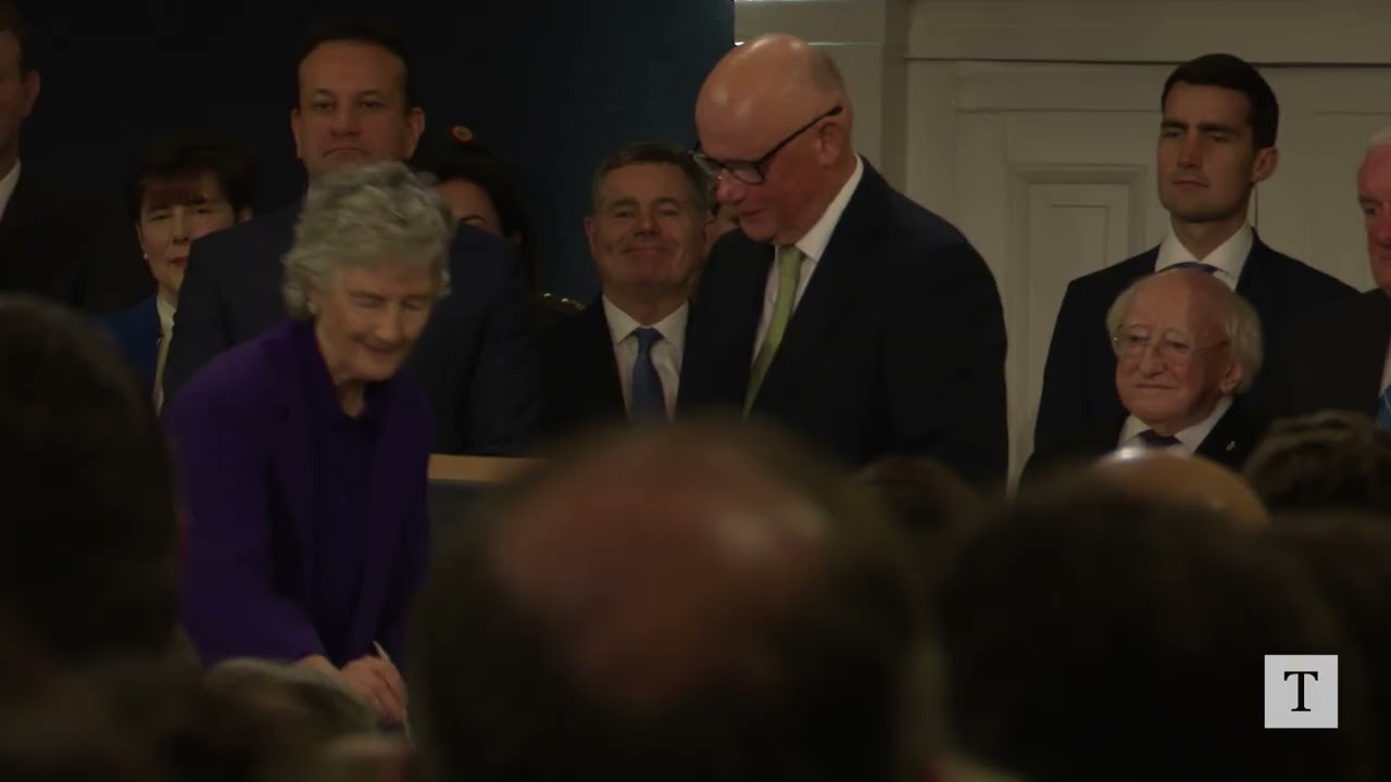 Uachtarán nua na hÉireann Catherine Connolly