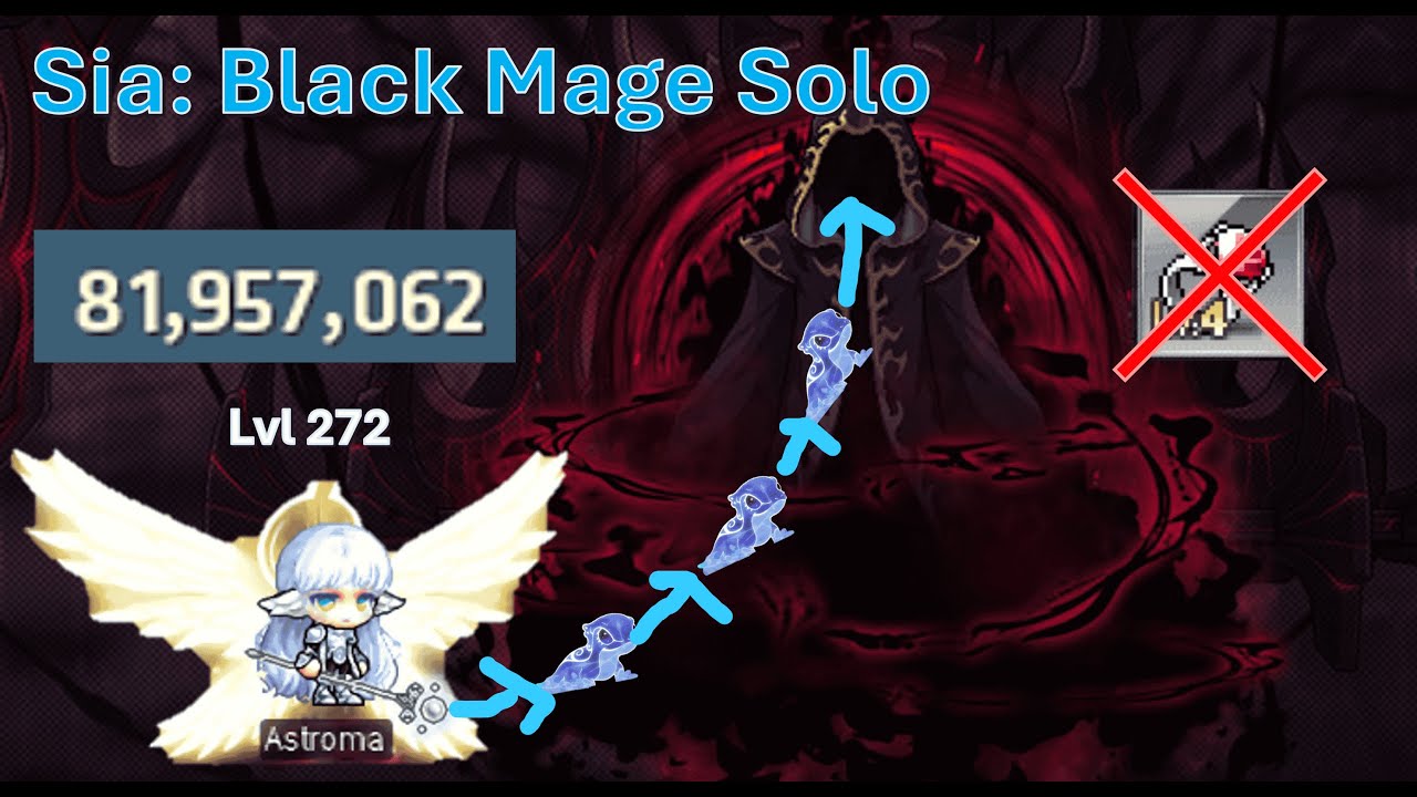 [GMS Hyperion] Sia Day 18: First Black Mage Solo (81.9m CP)