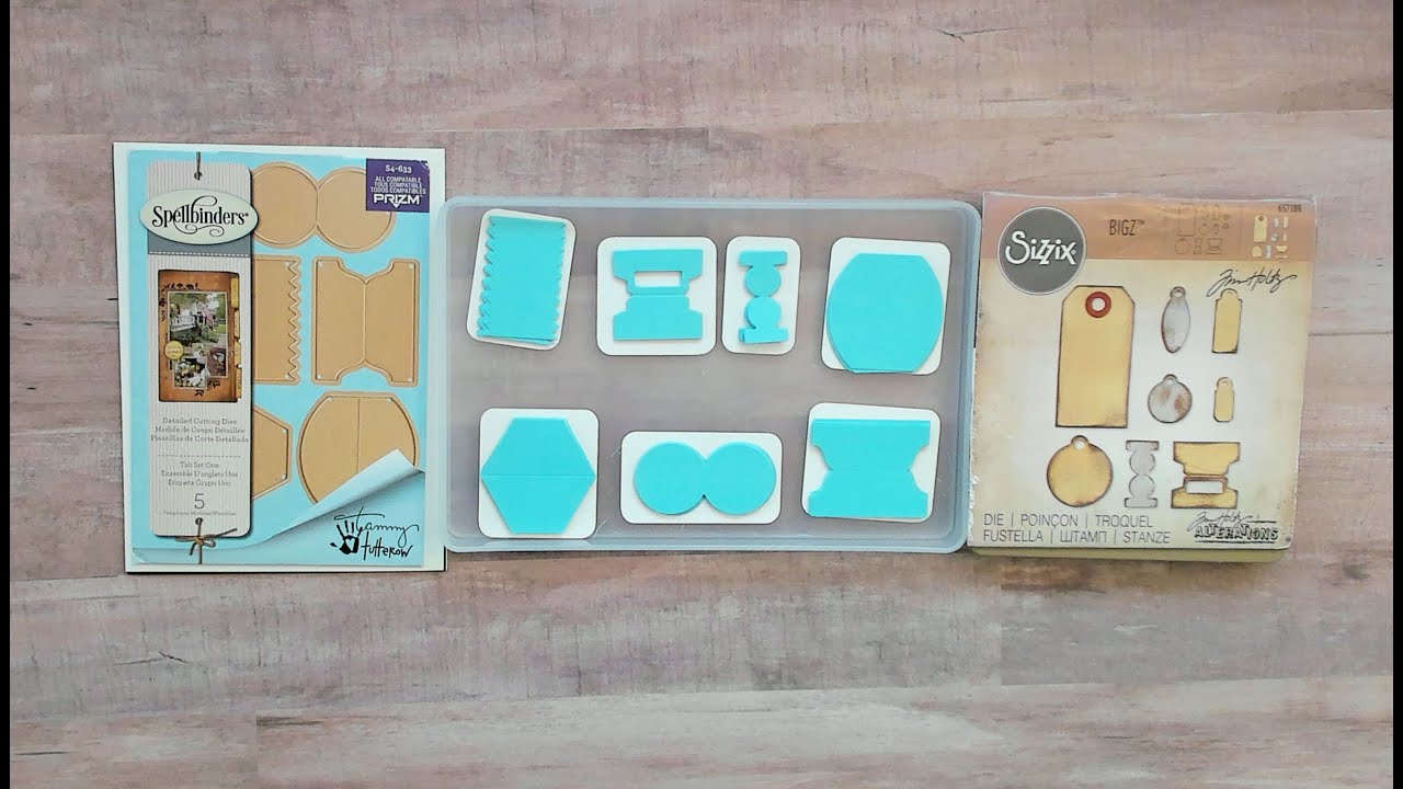 Die Cutting 101/Journal Tabs/How to/Sizzix Tiny Tabs & Tags/Spellbinders Tab Set One/Planner Tabs