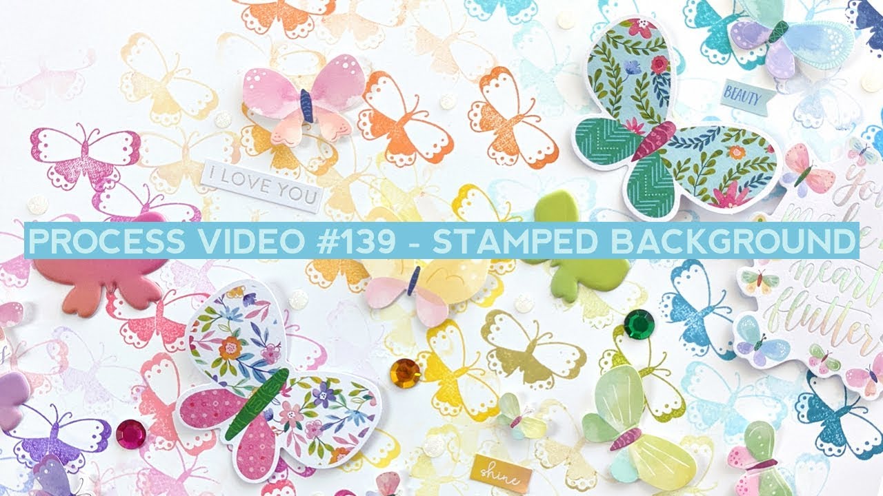 Process Video #139 - How to Make a Stamped Background