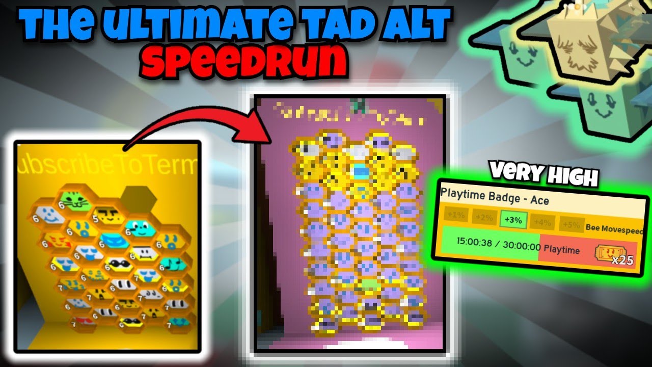 The Ultimate Alt Speedrun (Bee Swarm Simulator)