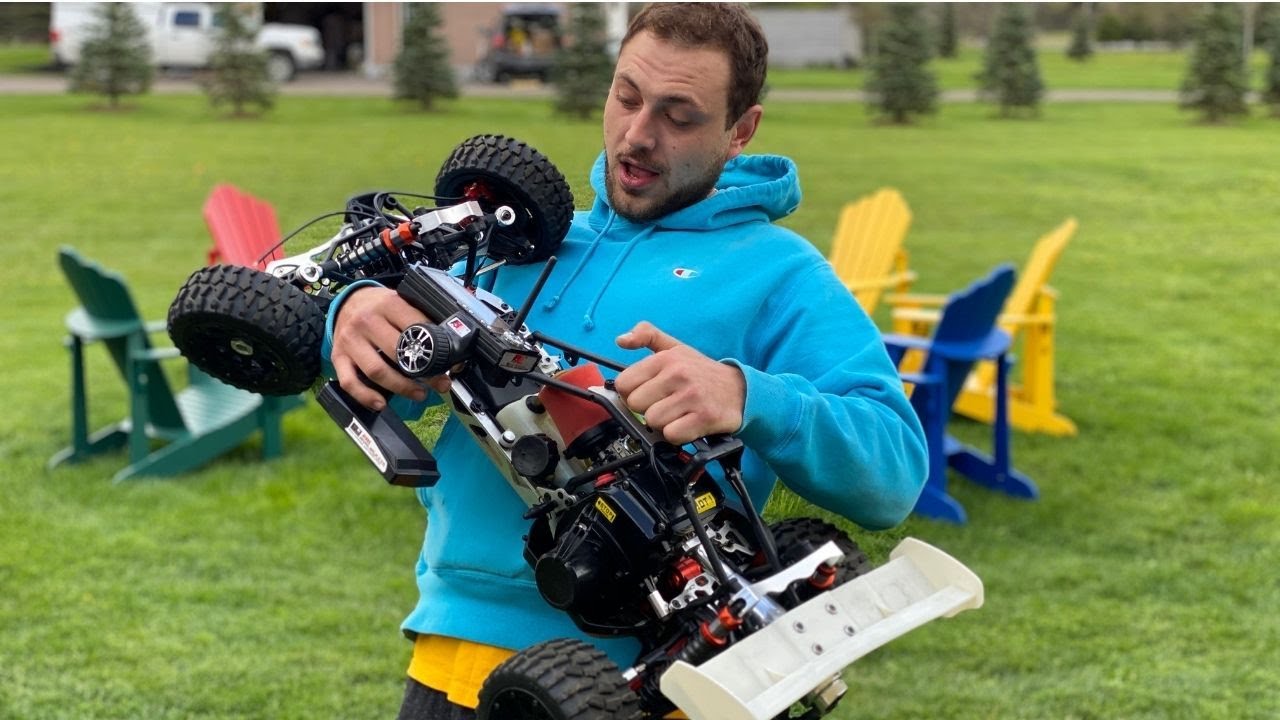 New, Huge and AWESOME!!! 1/5 Scale Gas RC Baja With Upgrades First Run
