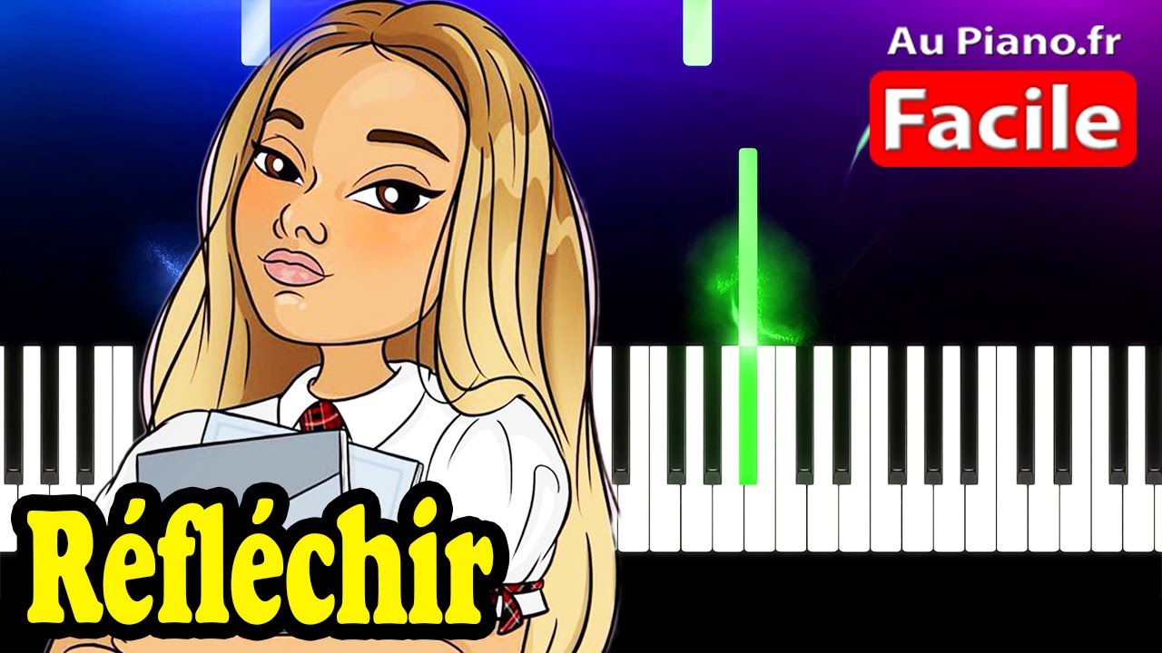 Wejdene - Réfléchir - Piano Cover Tutorial Lyrics (Au Piano.fr)