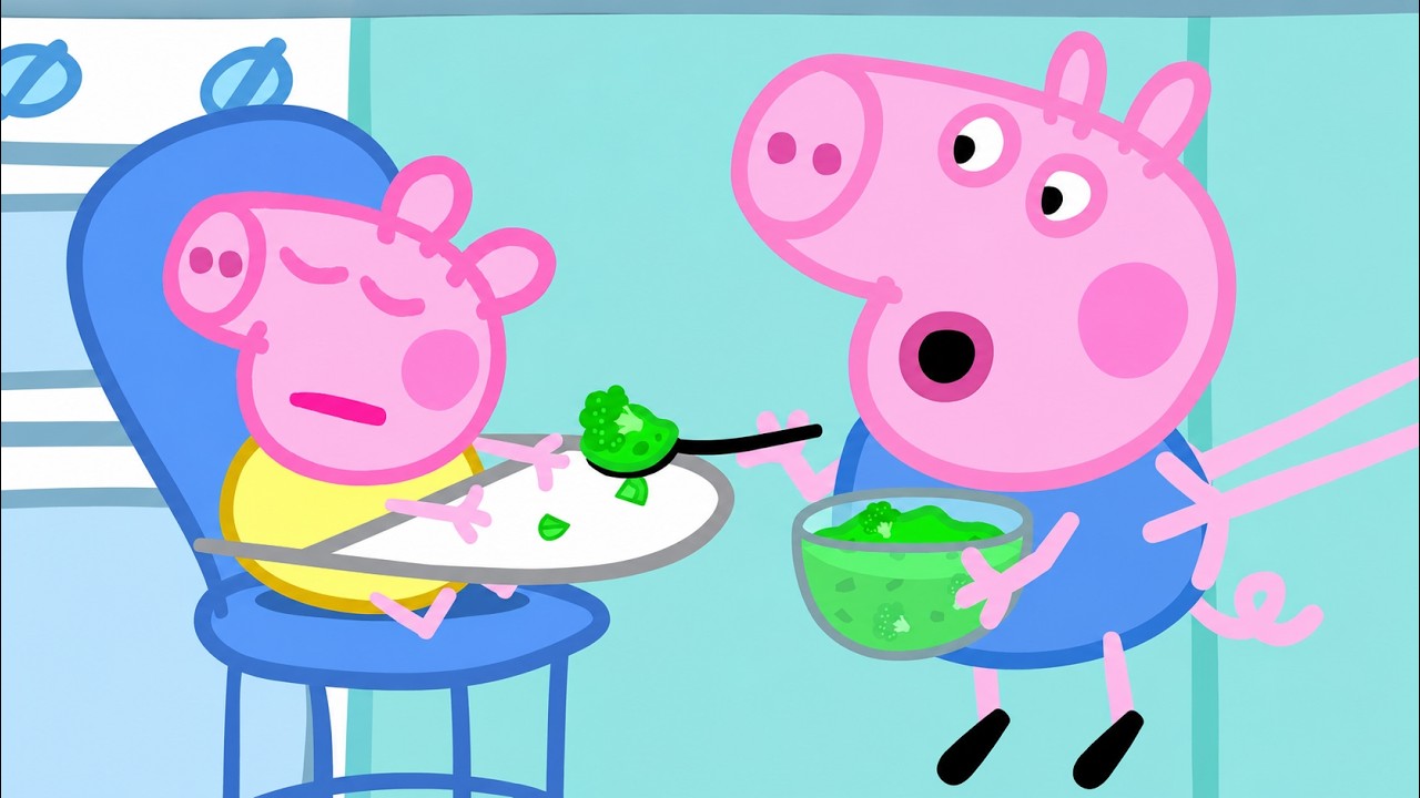 TRY YOUR VEGGIES! 🥕 Peppa Pig Songs: Yes Yes Vegetable Song 💚 Best Cartoons for Babies