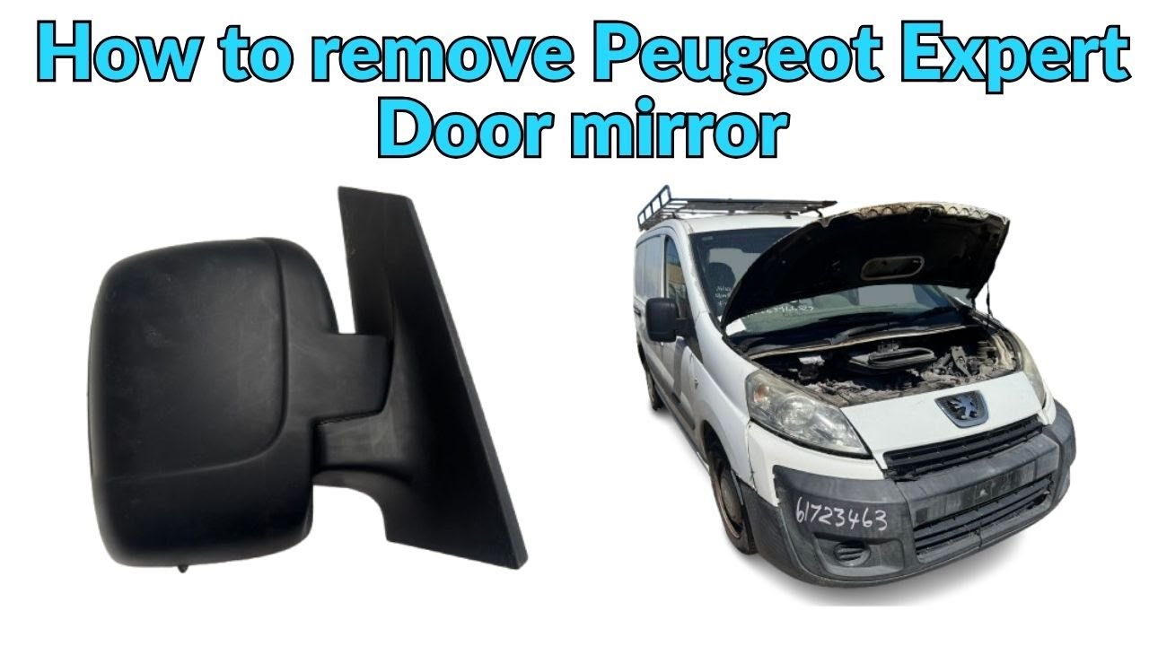 Как снять и установить боковое зеркало заднего вида на Peugeot Expert G9 2007-2015