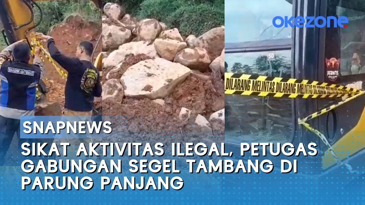Sikat Aktivitas Ilegal, Petugas Gabungan Segel Tambang di Parung Panjang