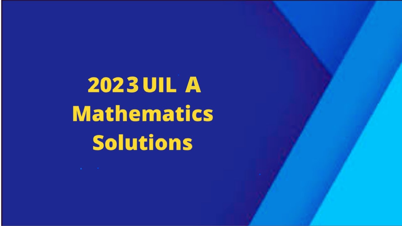 2023 UIL A Math #50