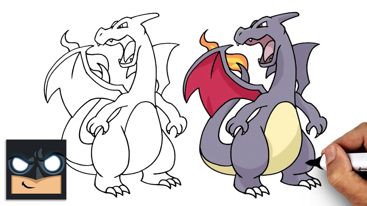 How to Draw Shiny Charizard | Pokemon