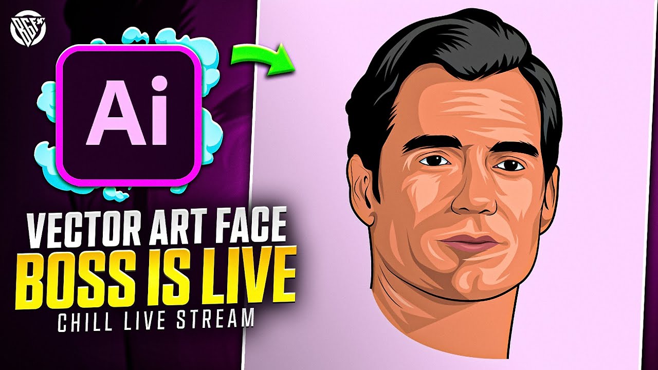 BOSS GFX IS LIVE | VECTOR ART | ADOBE ILLUSTRATOR | RANDOM TOPIC | CHILL STREAM