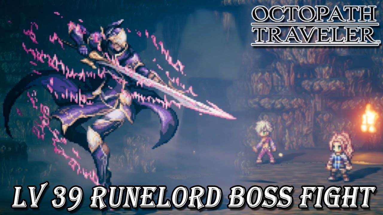 Octopath Traveler - Balgor the Runeblade Boss Battle [Level 39][Low Level]