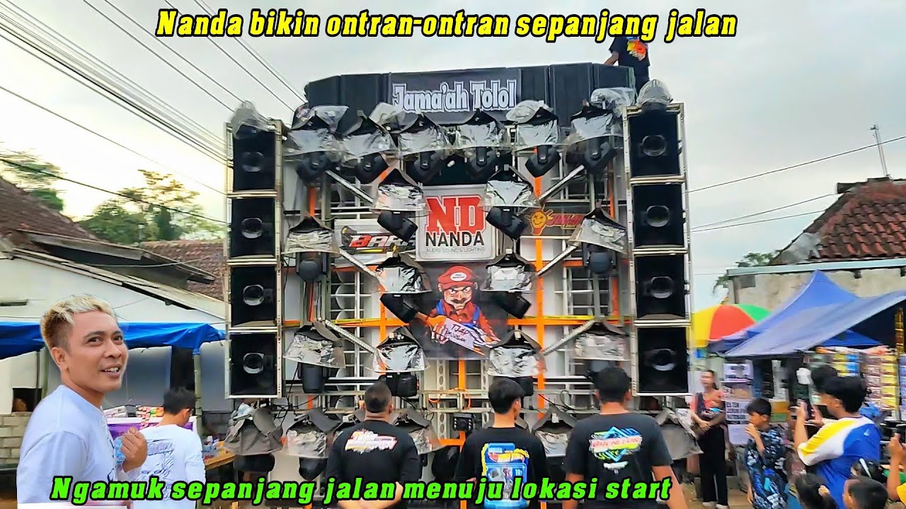 Nanda bikin ontran-ontran sepanjang jalan bikin rontok dagangan ngamuk menuju start karnaval kasin