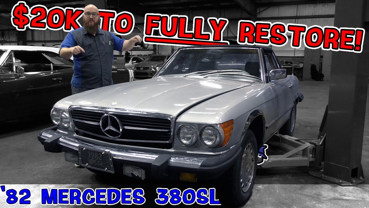 20 тысяч долларов на восстановление! Прекрасный Mercedes 380SL 1982 года. Что же такого дорогого ...