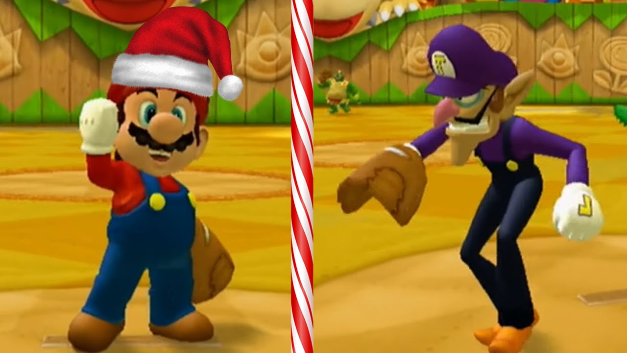 NAUGHTY VS NICE - Mario Sluggers 2 Player Gameplay!