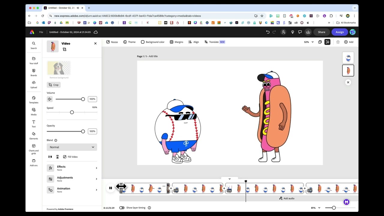Animate Two Characters with Adobe Express!