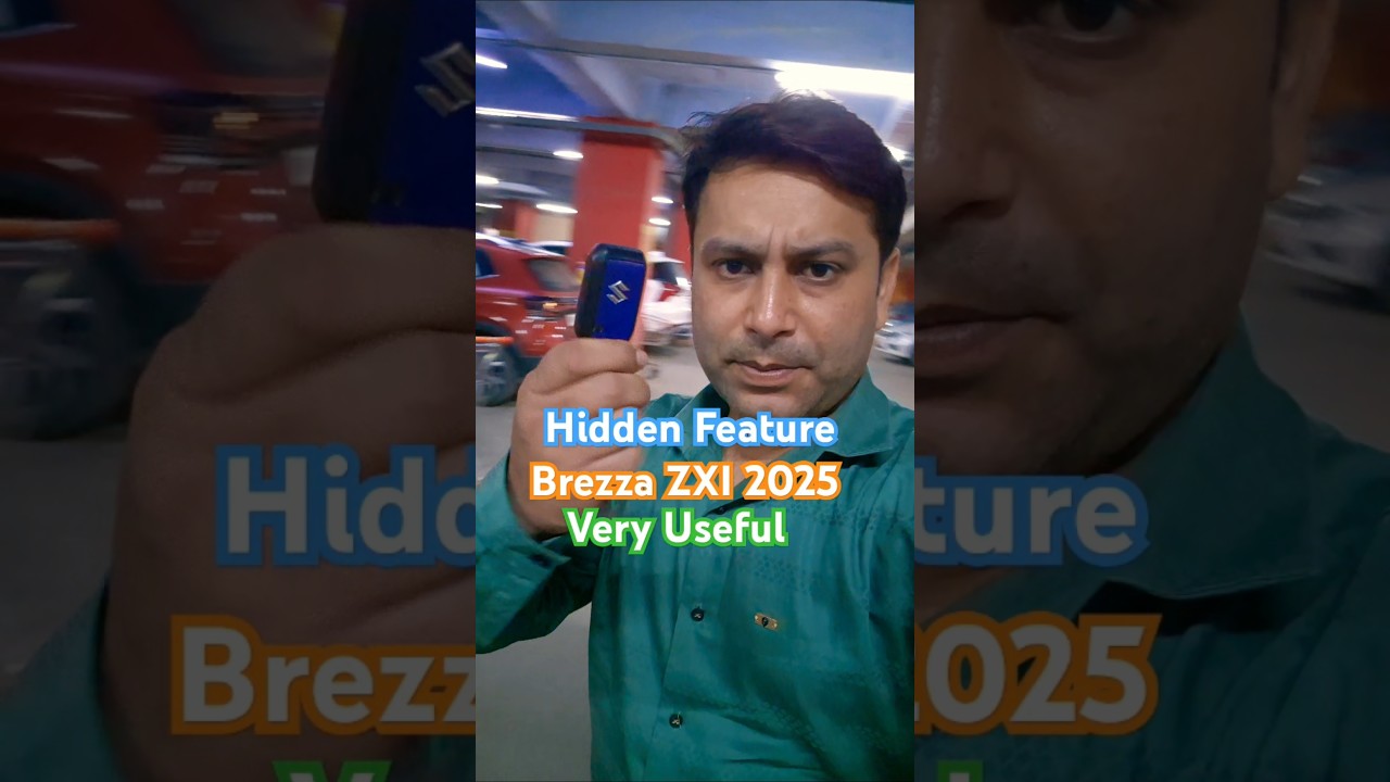 Brezza ZXI 2025 | Brezza Hidden Feature | Find Car In Parking | #brezza2025 #shortfeed #viralshort