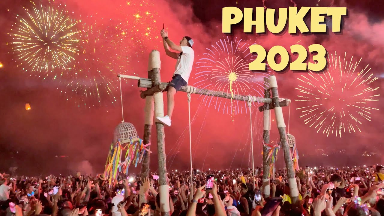 【🇹🇭 4K】Phuket 2023 Patong Beach New Year’s Eve Сelebrating