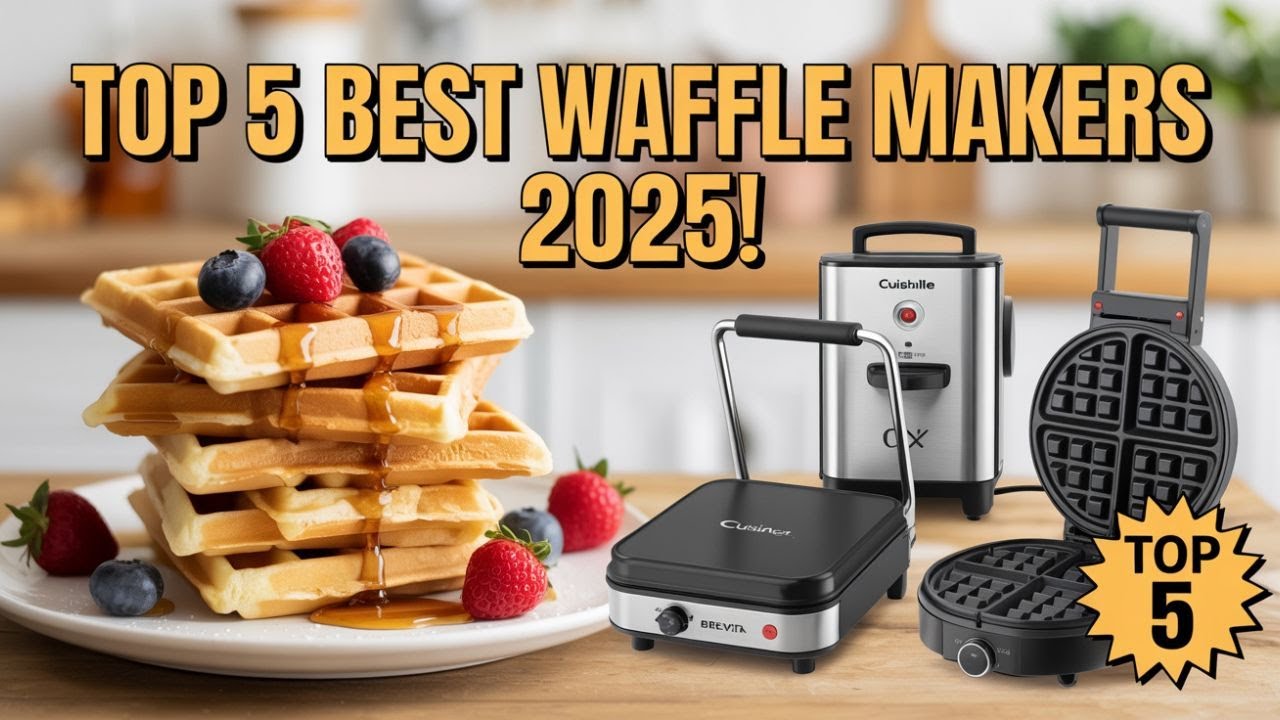 Top 5 Best Belgian Waffle Makers of 2025 🍽️ | Cuisinart, Breville & Crux Reviews!