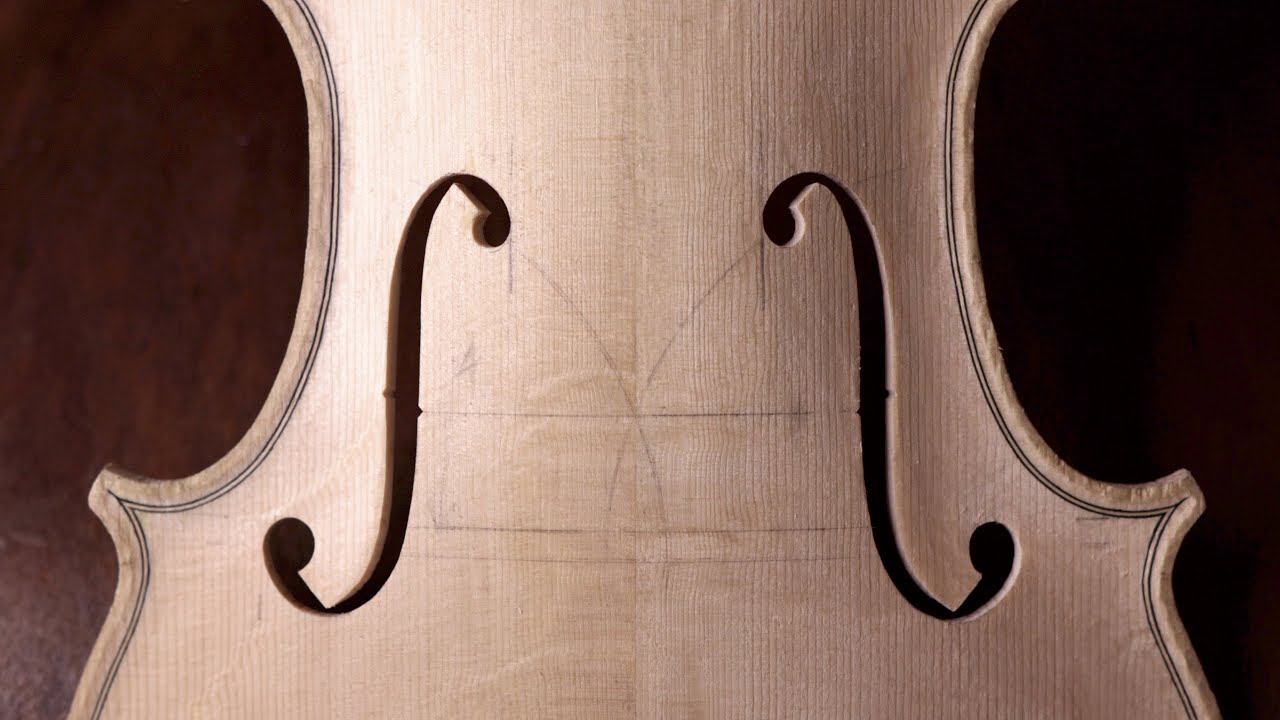 Making the F Holes of the Violin