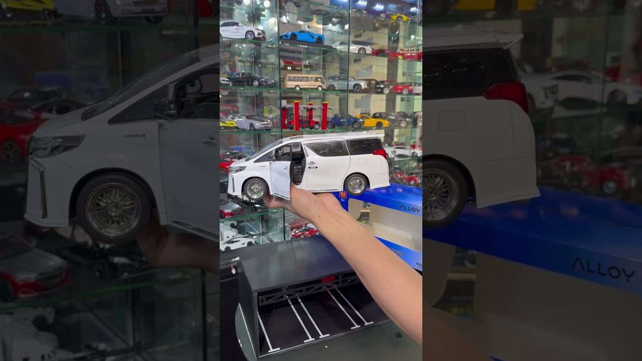 M&ocirc; h&igrave;nh xe đ&atilde; l&ecirc;n 1 tầm cao mới Toyota Alphard tỉ lệ 1:18 cửa mở điện, l&ecirc;n xuống k&iacute;nh