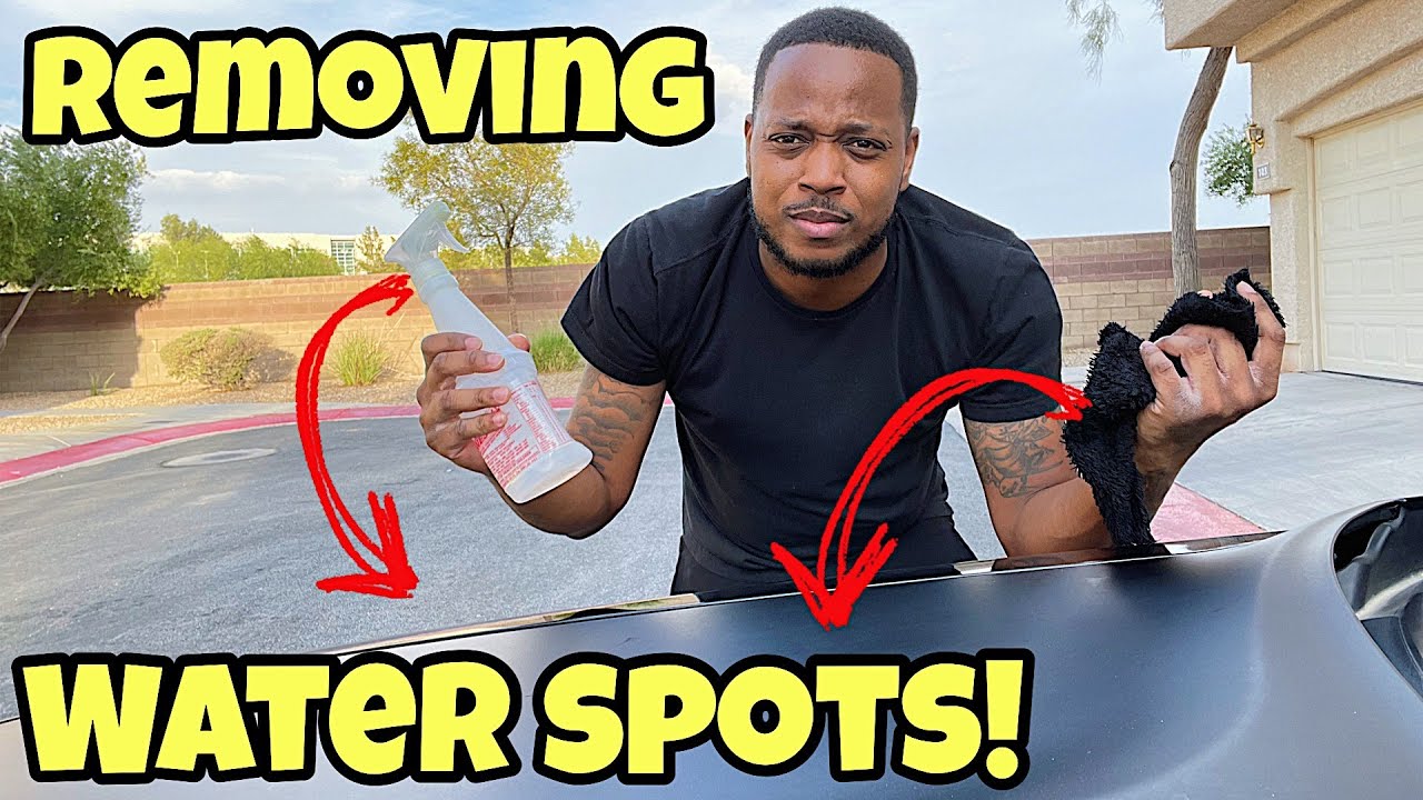 Can You Remove Hard Water Spots From Vinyl Wrap? | Water Spot Removal From Car Ep. 1
