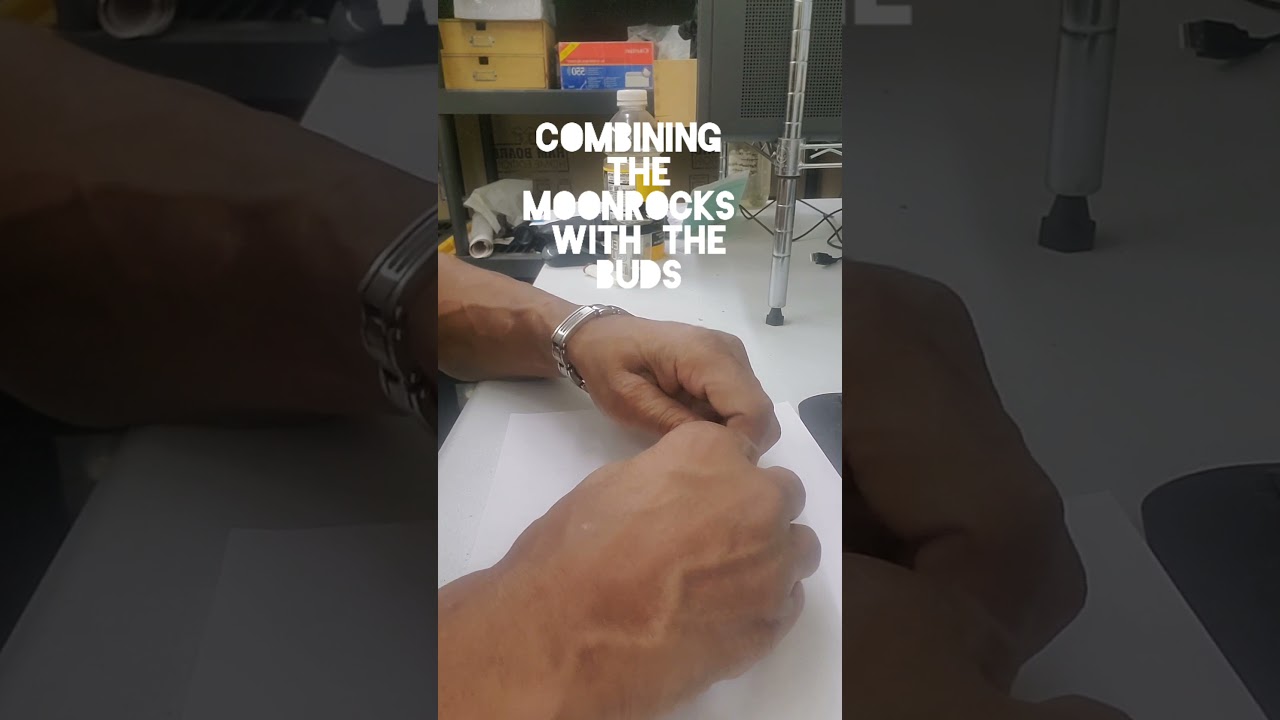 Mixing the Delta 8 moonrocks with the bubba kush cbd at Lvpob.