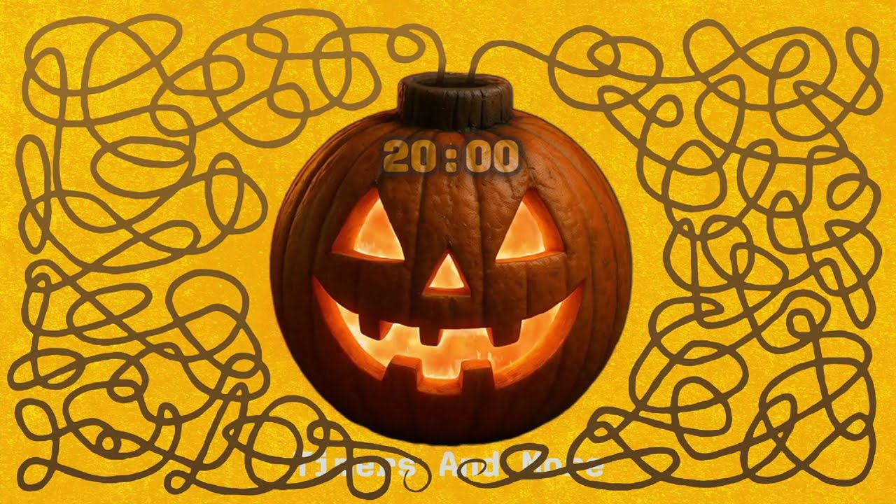 20 Minute Halloween Countdown &ndash; Glowing Pumpkin Bomb Timer 💣🔥