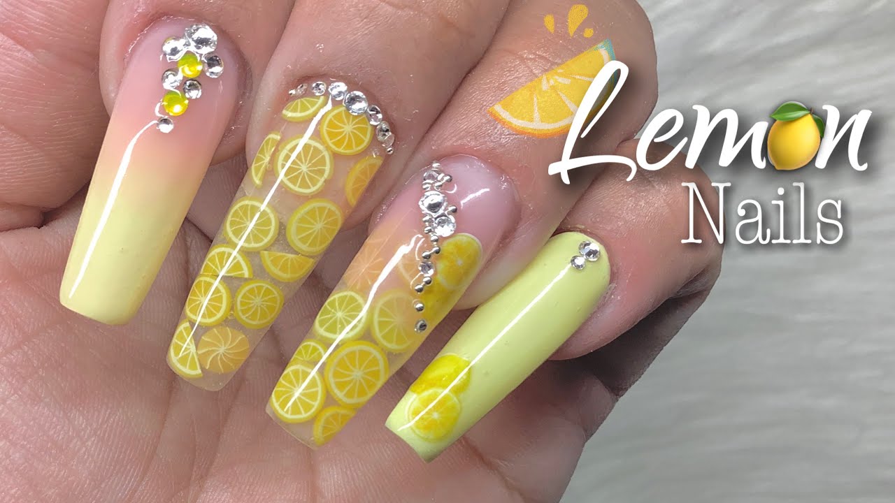 🍋💛 Lemonade Builder Gel Nails | Summertime Nails | Builder Gel Nails Tutorial