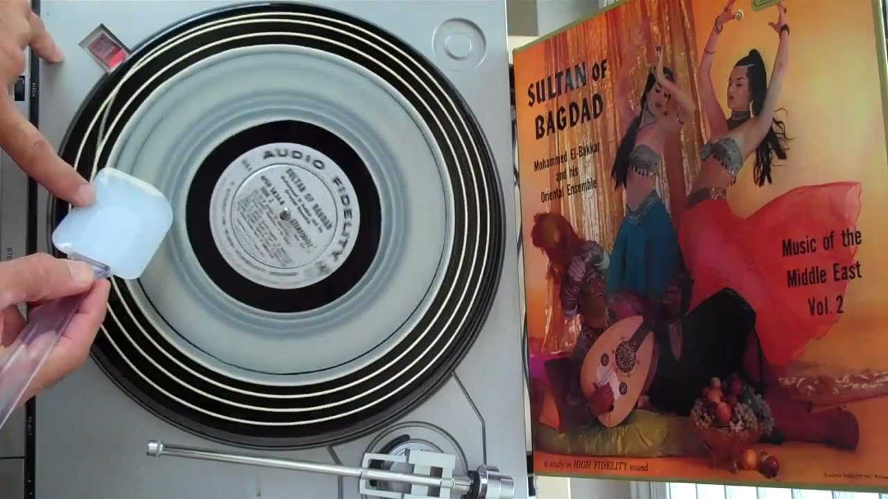 wood glue method for cleaning vinyl records