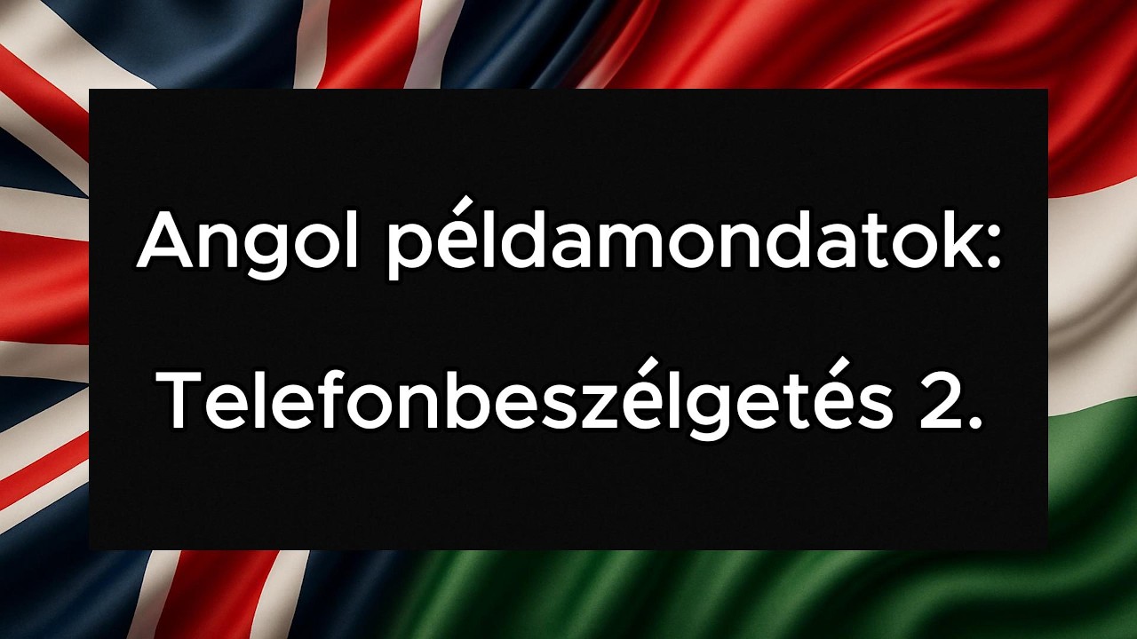 Примеры предложений на английском языке: Телефонный разговор 2.