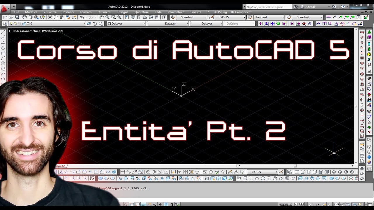 Corso di AutoCAD - 5 - Creazione e modifica delle entita' Parte 2