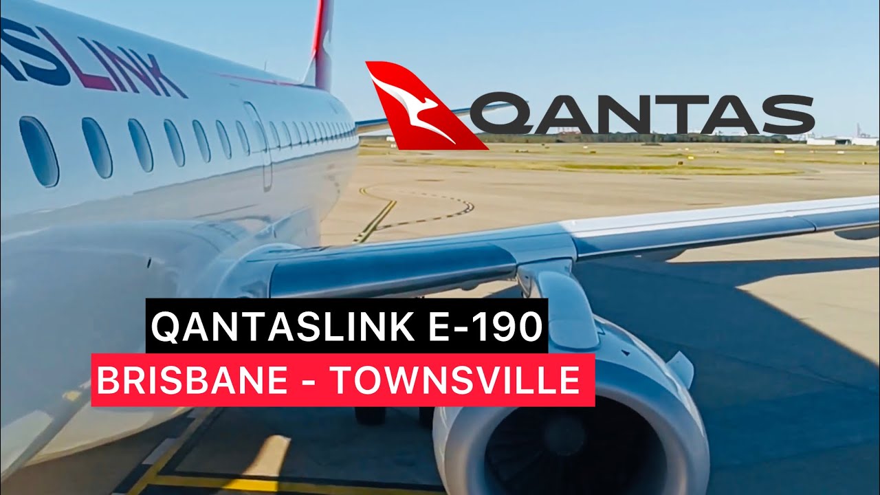 QANTASLINK Embraer E190 ECONOMY CLASS EXPERIENCE (Brisbane - Townsville)