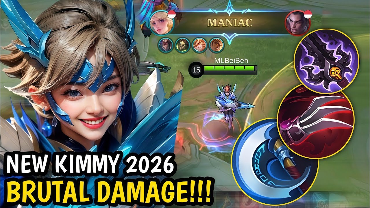 GG GEMING! INI DIA KIMMY BUILD GOLD + MID LANE TERSAKIT TERBARU 2026| MLBB