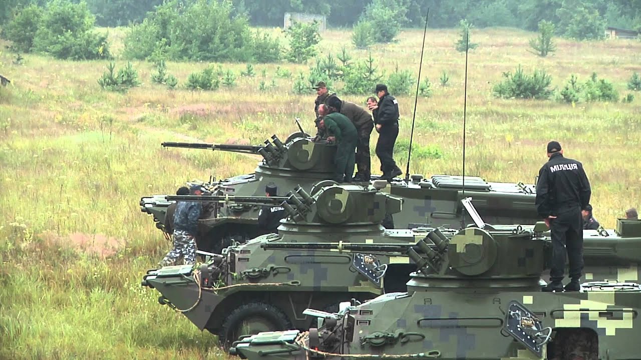 Тестування нових БТР-3Е, які надійшли на озброєння Національної гвардії