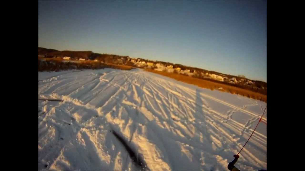 première sortie de kite, 11 déc 11 spot chez moi