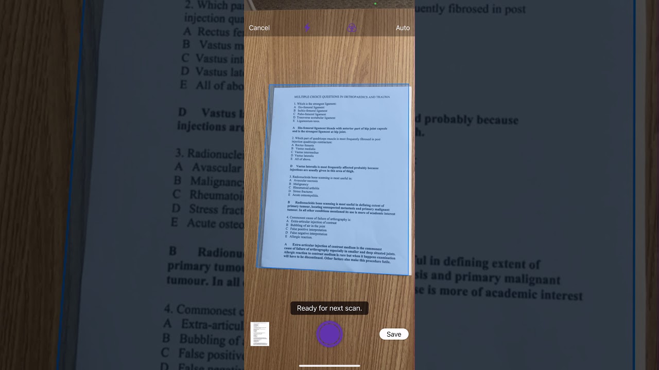 Google Forms : how to scan questions using the iPhone's camera