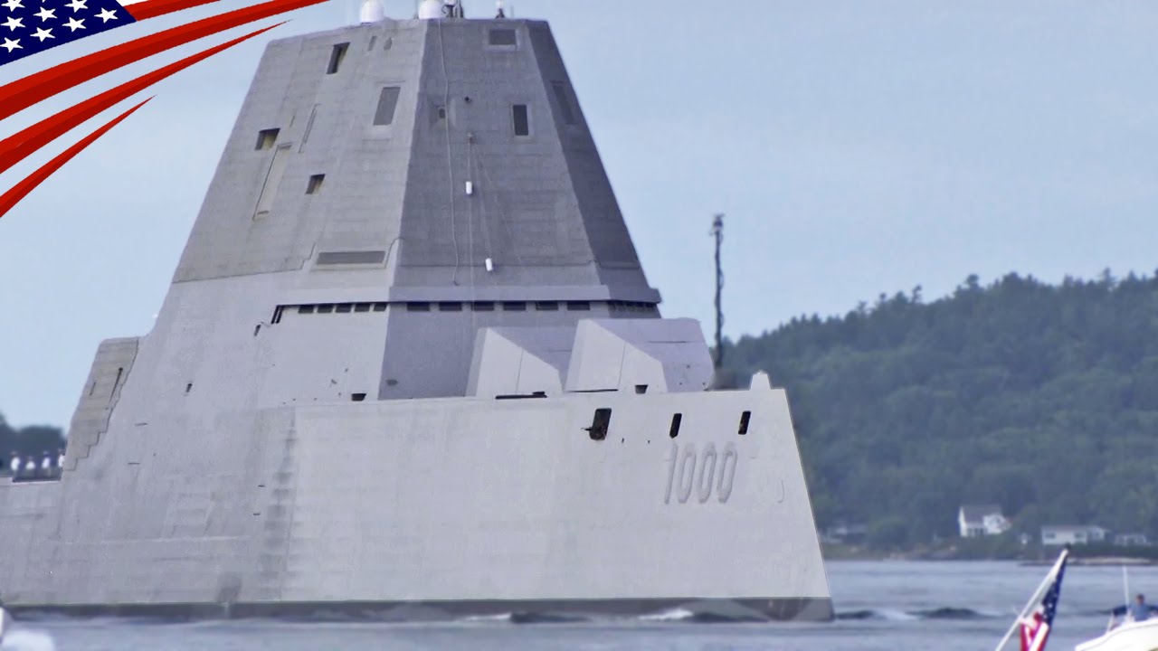 Newest Stealth Destroyer USS Zumwalt Departs for Commissioned - 最新鋭ステルス駆逐艦｢ズムウォルト｣が就役に向けて出港