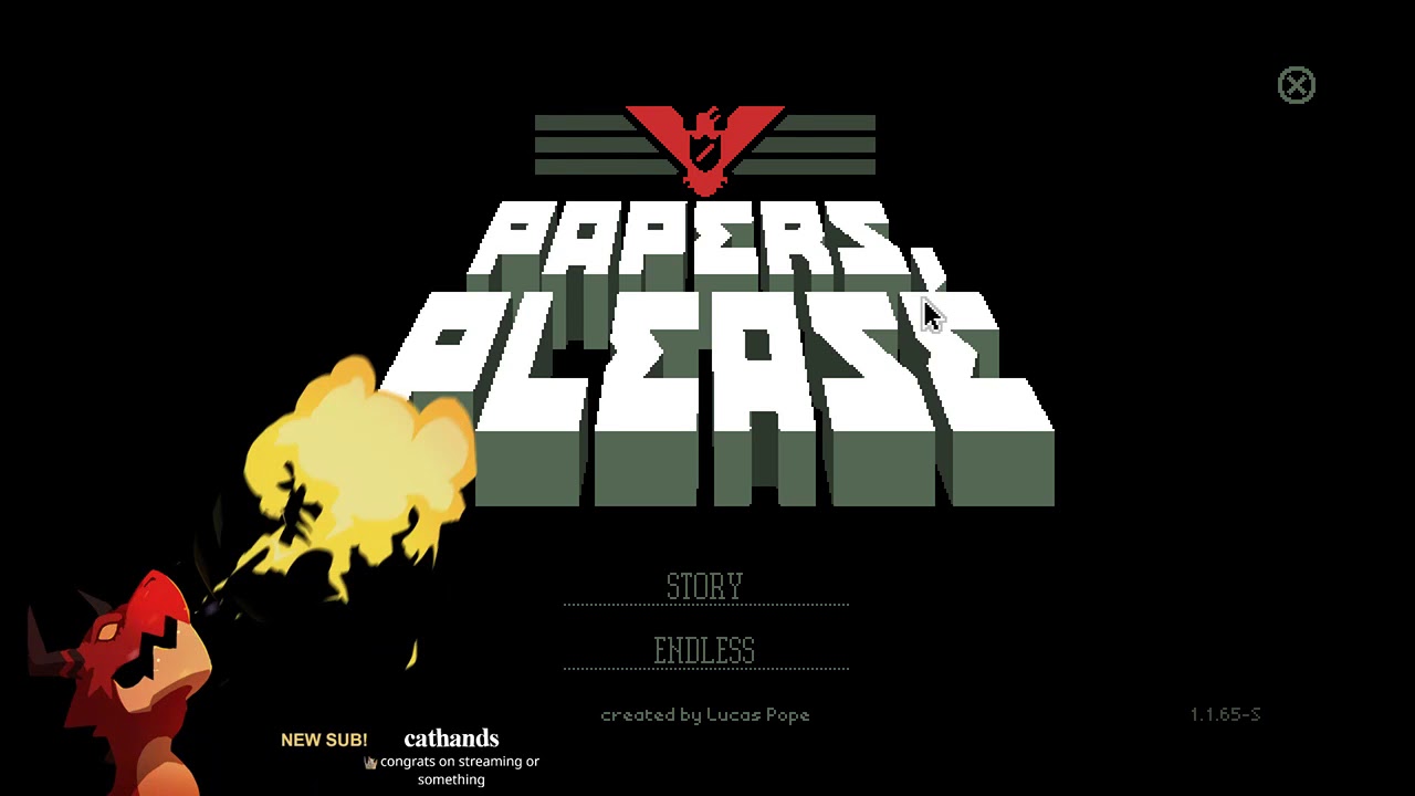 Papers, Please Stream! First time playing.