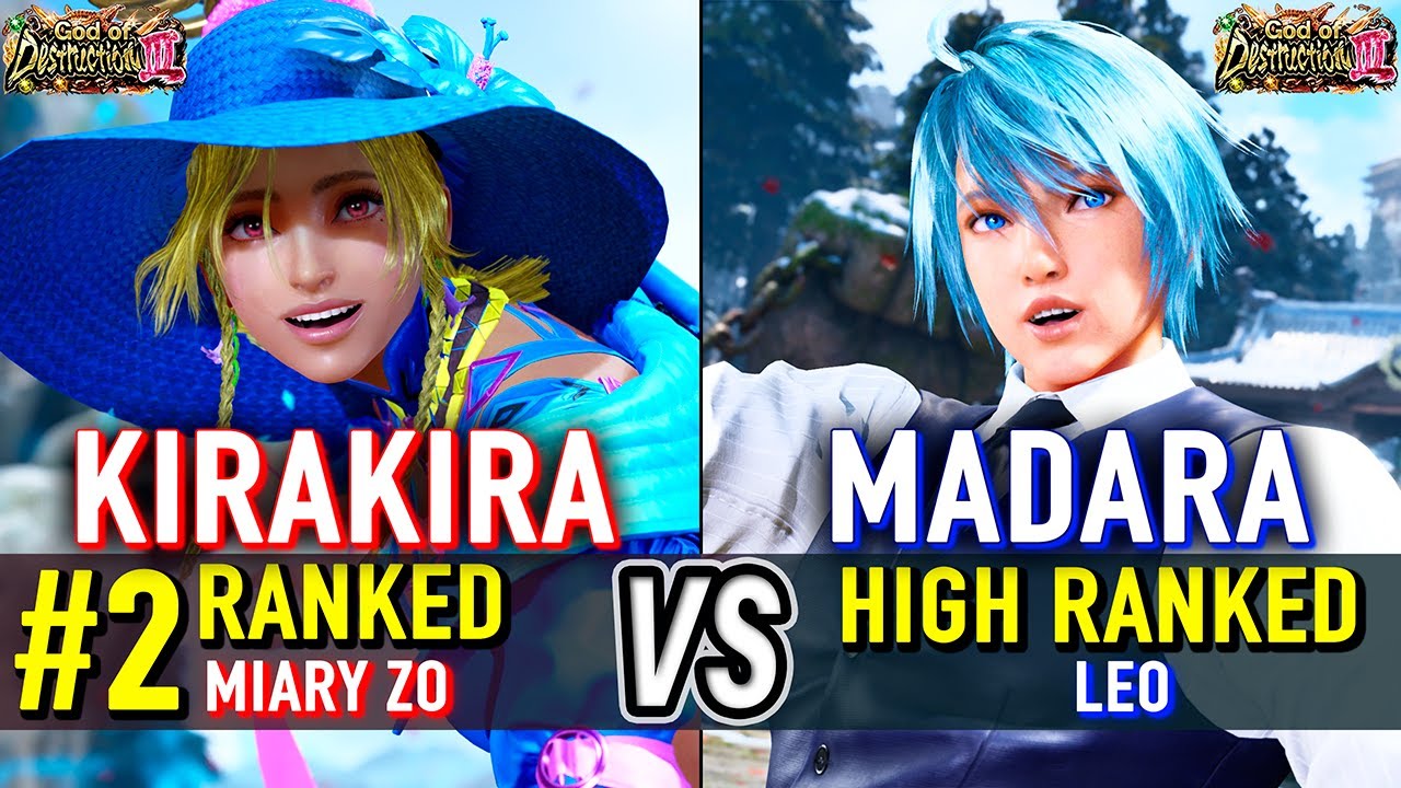 T8 🔥 KIRAKIRA (#2 Ranked Miary Zo) vs MADARA (Leo) 🔥 Tekken 8 High Level Gameplay