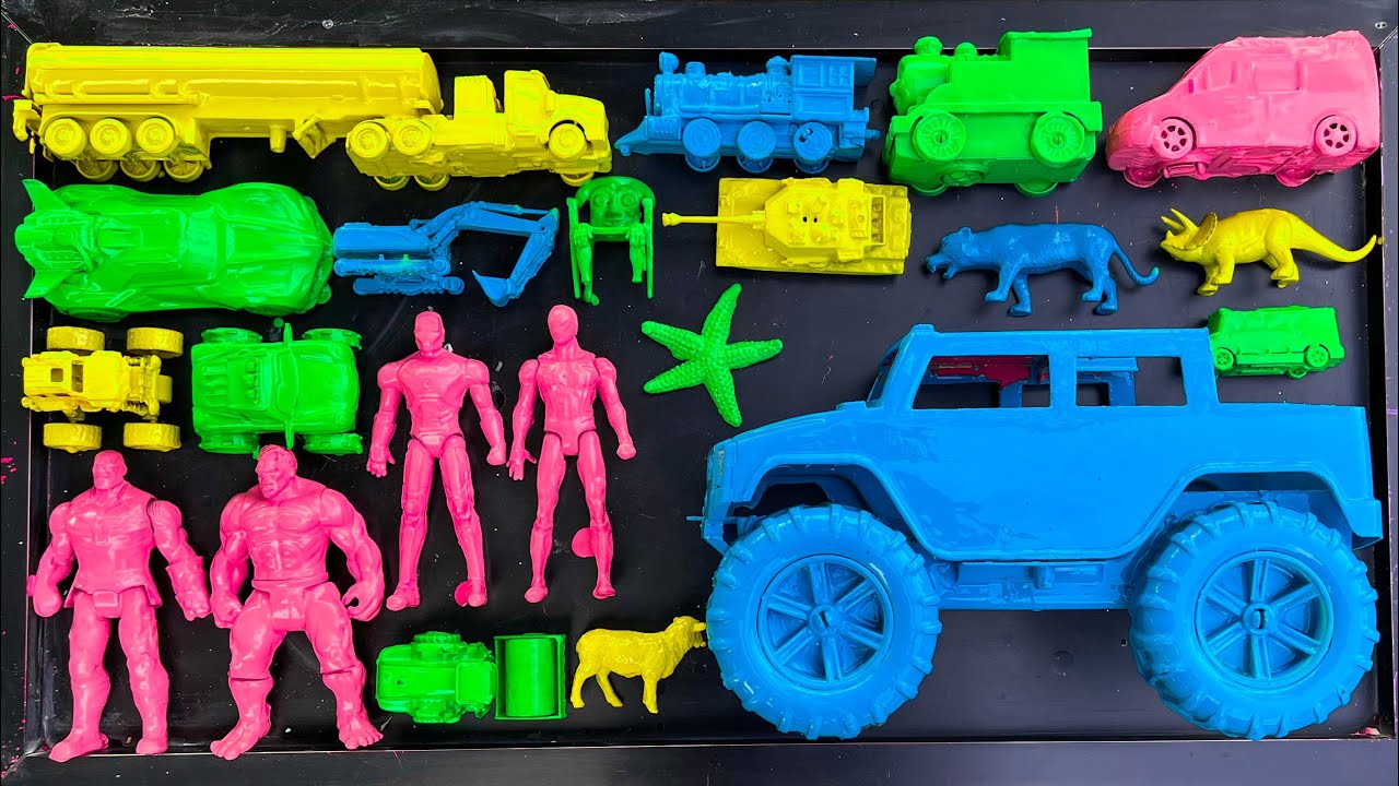 membersihkan mainan mobil moster,anomali,hulk,ironman,truk tangki#metcarstoys 
