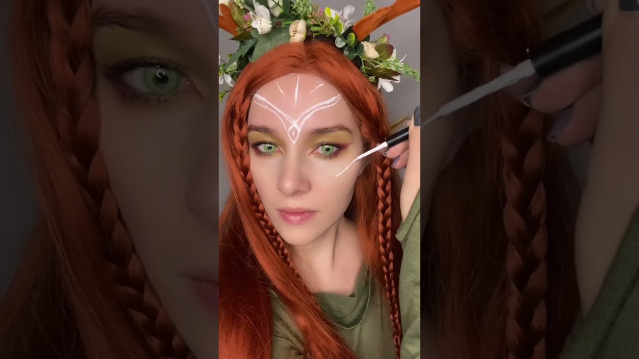 Forest Elf makeup 🌿🍂🌲