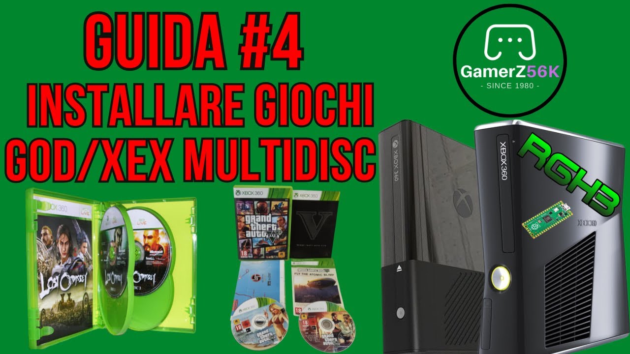 GUIDA #4 - Come Mettere i GIOCHI su Xbox 360 - formato GOD e XEX e MULTIDISC #xbox360 #modifica #god
