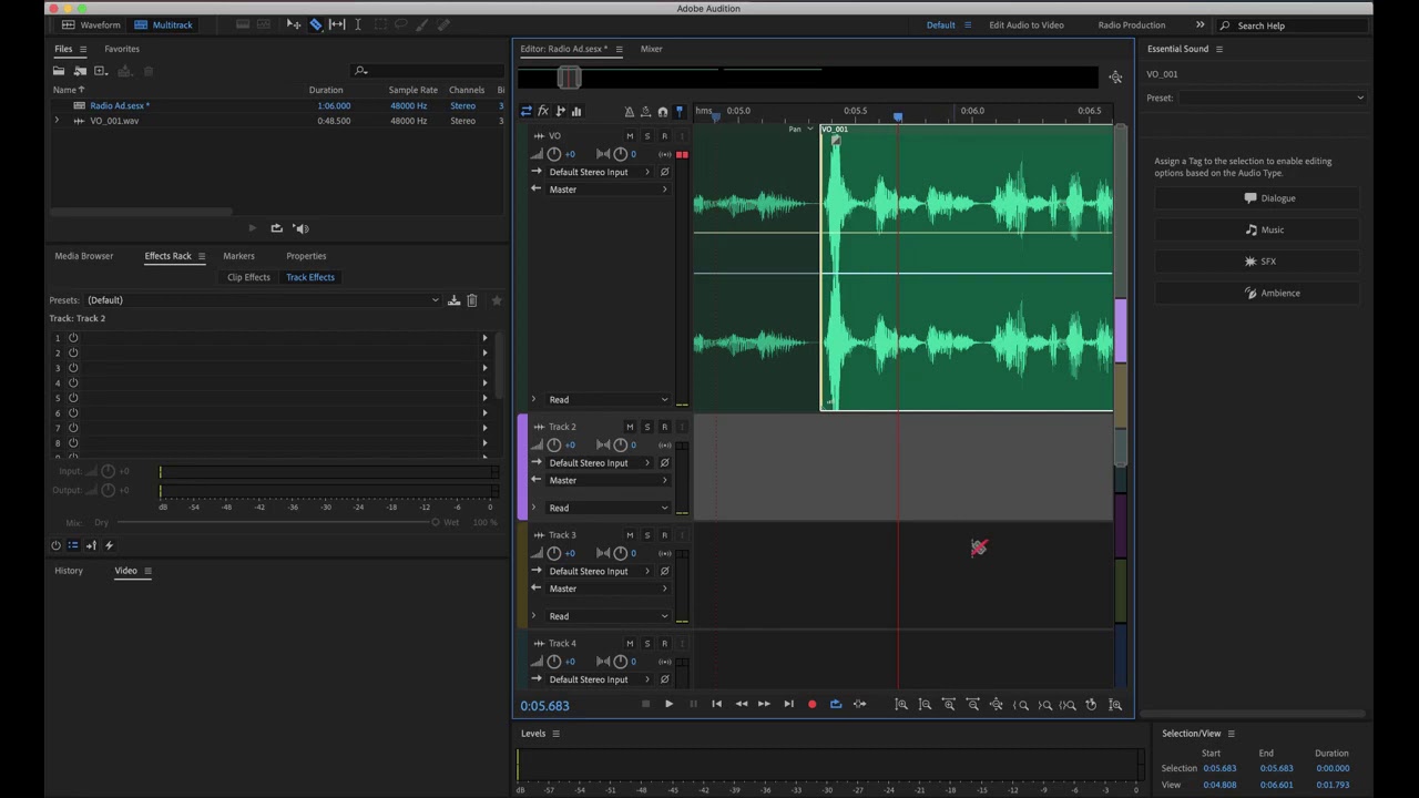 Make a Radio Ad Using Adobe Audition