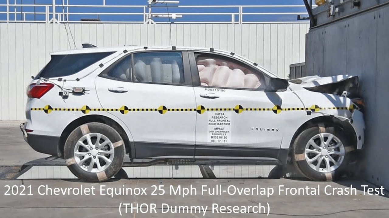 2021 Chevrolet Equinox Full-Overlap Unbelted Frontal Crash Test (THOR Dummy Assessment)