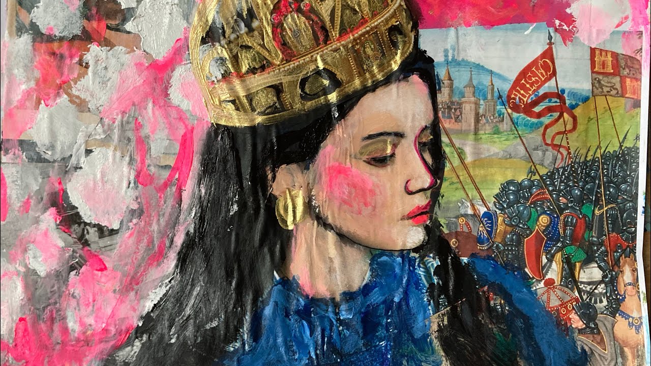 EASY MIXED MEDIA COLLAGE TECHNIQUE - for beautiful portraits